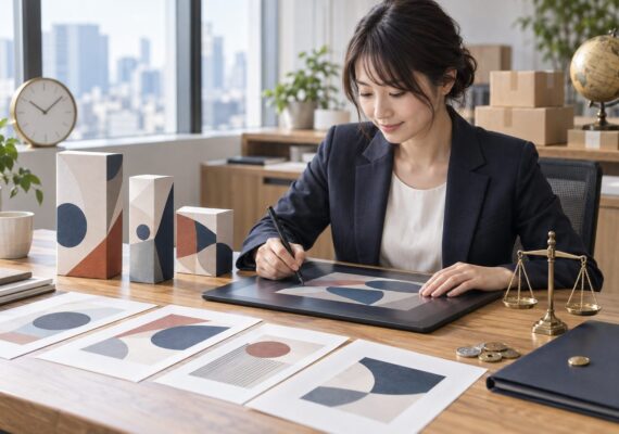 著作権の基礎と、デザイン制作物に権利が発生するタイミングをわかりやすく解説。権利収入を検討する際の基礎知識として、合同会社ニクールがまとめました。