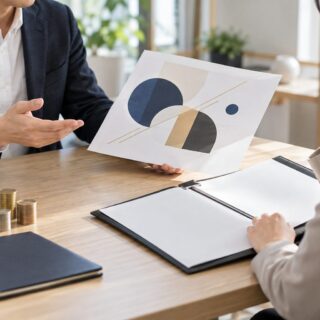 デザインを外注した場合、著作権は原則として制作者に生じます。契約や譲渡との関係、確認したい項目、権利を扱う際の考え方を一般論として整理します。